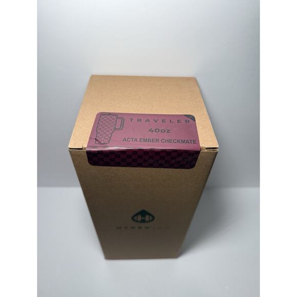 Hydrojug X ACTA Exclusive Ember Checkmate 40oz Traveler BNWT BNIB - Picture 2 of 8
